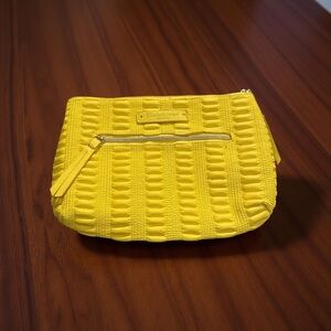 Elizabeth Arden Vibrant Yellow Quilted Cosmetic Bag